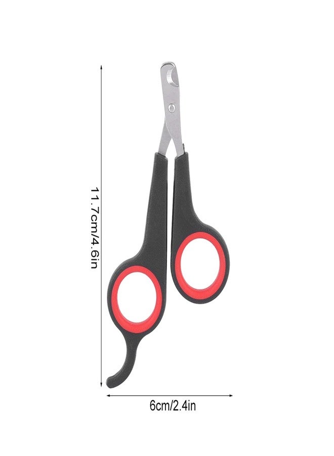 Kodrily Bird Nail Clippers, Stainless Steel Small Animal Nail Clippers, Half Moon Pet Nail Scissors, Plastic Handle Pet Nail Clipper Scissors, Clipper Bird Grooming for Small Parrot Birds - Image 5